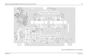 Page 319
Schematics, Component Location Diagrams, and Parts Lists: HUD4022A/HUD4025B (VHF) Main Board 7-596881096C74-B May 25, 2005
Figure 7-48. HUD4025B Main Board Layout—Side 2 Bottom
C3720
C3721
C3722
C3723 L3720
2
1
L37212 1
L37222 1
L3723
L37242 1
L3725
2 1
L3726
2 1
L3727
C3558
C3559
C3572 C3573
C3700
C3701 D3701 L3545
L3700
2
1
L3701 21
L3732 C3560 C3561
C3575
2
L3540
2
1 L3541
2
1 L3542
2
1
L3543 L3544
R3560
R3561
TP3544 C3564
R3563
VR3500
C3552
C3553 C3554
C3555 C3567
R3566
TP3543
R3559
C3548
C3549...