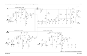 Page 339
Schematics, Component Location Diagrams, and Parts Lists: HUE4039A/HUE4043A (UHF Range 1) Main Board 7-796881096C74-B May 25, 2005
Figure 7-56. HUE4039A/HUE4043A Receive VCO Schematic
G
G
G
G
G
G
G
IN1
OUT 2 K1
K2
K3
A1
A2
A3
IN 1
OUT 2 IN
1
OUT 2
270nH
C5911
9.1pF
Q5904
2K
R5927
220
R5950
C5956
220pF
R5937
330
150nH
L5900
R5914820
8.2pF
C5927
R5930
51 Q5906
C5945 220pF
R5934
33 15
R5941
D5901 470
R5911 220pF
C5949
C5947
4.7pF
D5911
Q5901
R5948
75
18nH
C5920 0.1uF 0.1uF
C5958
L5918
33
R5910
D5906 C5951...