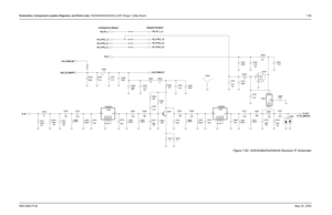 Page 345
Schematics, Component Location Diagrams, and Parts Lists: HUE4039A/HUE4043A (UHF Range 1) Main Board 7-856881096C74-B May 25, 2005
Figure 7-62. HUE4039A/HUE4043A Receiver IF Schematic
220nH
0.5pF
L5411
C5422
R5400
680
D5400
C5427
0.1uF
330
R5403
C5413
1.8pF 390nHL5402
1.8pF
C5417
C5409
0.5pF C5424
.01uF
L5408
C540313pF
1uH
220pF
C5431
SH540 0
27K
R5401
0
R5404
C5410 1.8pF 2.7pF
C5405
390nH L5403 0.1uF
C5401
C5423
C5419
.01uF
220pF
C5421
.01uF
L5406
220nH 15pF
C5407 C5433
.01uF
Q5402
U5400
C5408 3pF...