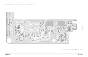 Page 419
Schematics, Component Location Diagrams, and Parts Lists: HUE4040A (UHF Range 2) Main Board 7-1596881096C74-B May 25, 2005
Figure 7-113. HUE4040A Main Board Layout—Side 1 Bottom
C0100
C0101
C0105 C0108
C0200
C0204C0207
C0213 C0214
C0217
C0220
C0223 C0243
C0301
C0312
C0314
C0315
C0401
C0406
C0407
C0412
C0413
C0417
C0428
C0436
C0437
C0442
C0444
C0450
C0452
C0454 C0455 C0458 C0461
C0463 C0464
C0467
C0502
C0503
C0519
C0531
C0532
C0533
C0600
C0603 C0604
C0606
C0610
C0611 C0613
C0614
C0615
C0616
C0900C0924...