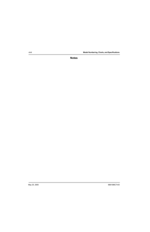 Page 50May 25, 20056881096C74-B
xlviiiModel Numbering, Charts, and Specifications 
Notes 