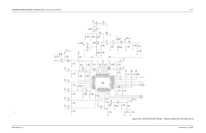 Page 226Schematics, Board Overlays, and Parts Lists: Transceiver (RF) Boards8-516881094C31-ENovember 16, 2006
Figure 8-34. NLE4272H UHF Range 1 Receiver Back End (RX_BE) Circuit 