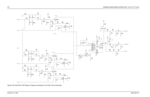 Page 2618-86Schematics, Board Overlays, and Parts Lists: Transceiver (RF) BoardsNovember 16, 20066881094C31-EFigure 8-58. NLE4273F UHF Range 2 Frequency Generation Unit (VCO) Circuit Schematic 