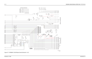 Page 2858-110Schematics, Board Overlays, and Parts Lists: VOCON BoardsNovember 16, 20066881094C31-EFigure 8-71. NTN9564C VOCON Board Overall Schematic—2 of 2
C119
33pF J107-20
100pF
P201-11 C112 R1291KJ107-10
VSW2VCC5
To XCVR
P201-8 4
P201-4 E150470pFC103
P201-6 J301-8
P201-2
P201-18 E164 100
R119
V2 R1231K1K R141 13
2
E151
V2
V2
1Q101
P201-3
9E147 10K R139
P201-20 R1351K
470pF C114
P201-17
P201-26 INT_MIC INT_SPKR
INT_SPKR_NEG LV_DETECT
MECH_SW_BAR
POR
SCKB
SINE32KSPI_MISOB SPI_MOSIBTG1
VOLUME
VPP_EN...