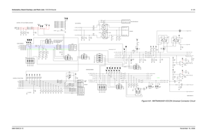 Page 300Schematics, Board Overlays, and Parts Lists: VOCON Boards8-1256881094C31-ENovember 16, 2006
Figure 8-81. NNTN4563A/B VOCON Universal Connector Circuit
63B81096C55-O
GCAP L205, L206, L209, and L210 have
been changed to R263, R264,
R261, and R262 respectively,
0 ohm on NNTN4563B.
SECURE MODULE
FLIPPER
PATRIOTSECURE MODULE
GCAPPATRIOT
A/D
V2 300 R203
1K R231R245
C2111K
470pF
TP208
L202
270nH
R213
47K R209
10K
TP215 470pFC202
R240
10K
1% 270nH
L207
470pFC207
470pF C217 V2
R242390V2 E206
V2
1K
R23550.1uFC251...