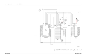 Page 318Schematics, Board Overlays, and Parts Lists: VOCON Boards8-1436881094C31-ENovember 16, 2006
Figure 8-93. NNTN4819A VOCON Controller and Memory Circuits—Sheet 2 of 2
EIM & MEMORY BLOCKI
109 NC
3
6CS2
1 0
2 5C441
470pF
15 4
11C411
0.1uF
16 1
2264
45
12 2
8
ECB_N_PA4T16 T16 LBA_NN1 N13
3
P1 P16
6
OE_N
N11
RW_N
SEB_N_PA5N1 N14
4 SOE_NP1 P1
4 4
12D4R6
T5
D5
R5
D6
D7P5
D8N5
T4
D9
EB0_NR1 R13
3
EB1_NM1 M13
3
J8
D10
D11R4
P4
D12
D13N4
D14T3
R3
D15D2M7
T6
D3R15
CS0_N
R11
CS1_N
T14
CS2_N
N12
CS3_N
R14
CS4_N...