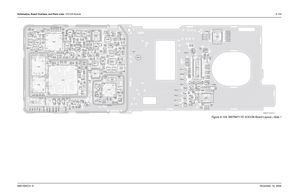 Page 334Schematics, Board Overlays, and Parts Lists: VOCON Boards8-1596881094C31-ENovember 16, 2006
Figure 8-104. NNTN4717D VOCON Board Layout—Side 1
5871E04
B101
C102
C103C104
C113C124
C125 C126 C127 C128 C129 C130
C131
C132 C133 C134
C135C136C137
C170
C171
C172
C201
C202
C203
C207
C208
C210
C211
C212
C213C214 C216 C217
C218
C219 C220 C221
C223
C224 C225
C226 C227
C231
C232
C233
C254
C301
C302C304C306
C308C309
C310
C311
C317
C320
C325
C330 C401
C409C411
C414C415
C417
C418
C419 C420
C421 C425
C427
C428
C437C438...