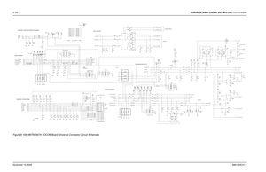 Page 3438-168Schematics, Board Overlays, and Parts Lists: VOCON BoardsNovember 16, 20066881094C31-EFigure 8-108. NNTN5567A VOCON Board Universal Connector Circuit Schematic
GCAPSECURE MODULE
PATRIOTPATRIOT
A/D
NOT PLACED
FLIPPER
SECURE MODULE GCAP
TEST_POINT TP2121
270nH
L204R204270
D203
1
234 0.10uF C230 C233
100pF V2.9 3
5 2
1 4
C214
470pF V2.9Q201
R234
470pFV2.9
1K1 2
3
C211E201
1
delete,.D201
1
V2.9 NC
delete,.R2020
TP207 TEST_POINT
0.1uF C253
1R226
10KV2.9 TEST_POINT TP214
1000pF C255 TP202TEST_POINT
1
R242...