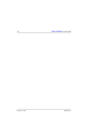 Page 83November 16, 20066881094C31-E
3-44Theory of Operation: Encryption Module 