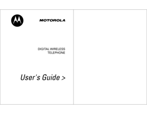 Page 1DIGITAL WIRELESS
TELEPHONE
User's Guide > 