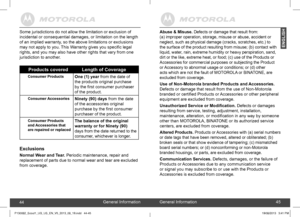 Page 234445
Abuse & Misuse. Defects or damage that result from:   
(a) improper operation, storage, misuse or abuse, accident or 
neglect, such as physical damage (cracks, scratches, etc.) to 
the surface of the product resulting from misuse; (b) contact with 
liquid, water, rain, extreme humidity or heavy perspiration, sand, 
dirt or the like, extreme heat, or food; (c) use of the Products or 
Accessories for commercial purposes or subjecting the Product 
or Accessory to abnormal usage or conditions; or (d)...