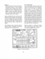 Page 40Input 
Lvl
Displays  the 
signal  level 
received 
at the  select-
ed  front  panel 
connector.  This 
area displays
transmitter  power 
for high  levels 
of input  as
well  as lower  levels 
of field 
strength.  Data 
is
displayed  only for on 
channel  carrier fre-
quencies.  A 
single  cursor 
field 
at this  location
allows  selection 
by softkey  of either  micro-
volts/watts  or 
dBm  units  of 
display.
When  the GENERATE  mode 
is 
selected,  the RF
Display  area  shows  generator 
center...