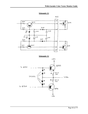 Page 64Wells-Garnder Color Vector Monitor Guide Page 64 of 75  
Schematic 2.1  
 
Schematic 3.1   