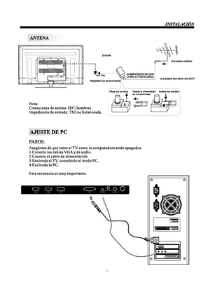 Page 36-7-
HDMI1HDMI2USBVGAPC AUDIOHEADPHONECOAXIALR F 