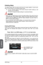 Page 60
Chapter 3
3-2BIOS Setup3-3BIOS Setup
3-2BIOS Setup3-3BIOS Setup

Entering Setup
The default settings offer the optimal performance for system stability in normal condi-tions. You may need to run the Setup program when:
An  error  message  appears  on  the  screen  during  the  system  booting  up,  and requests you to run SETUP.
You want to change the default settings for customized features.
 Important
Please clear the CMOS data and restore the default settings if the system becomes unbootable after...