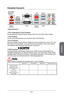 Page 59
Deutsch
De-7

Rücktafel-Übersicht
PS/2 Tastatur/Maus Combo Anschluss
Die Standard PS/2® Maus/Tastatur Stecker DIN ist für eine PS/2® Maus/Tastatur.
VGA Anschluss
Die DB 15-Pin Buchse dient zum Anschluss eines VGA Monitors.
DVI-D Anschluss
Der DVI-D (Digital Visual Interface- Digital) Anschluss erlaubt Ihnen, einen LCD- oder CRT-Monitor anzuschließen. Um einen Monitor anzuschließen, können Sie weitere Informationen dem Handbuch Ihres Monitors entnehmen.
HDMI Anschluss 
®
Das High-Definition Multimedia...