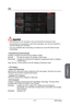 Page 81
3-16BIOS Setup3-17BIOS Setup

Chapter 3
3-16BIOS Setup3-17BIOS Setup

OC
 Important
Overclocking your PC manually is only recommended for advanced users.
Overclocking is not guaranteed, and if done improperly, can void your warranty or severely damage your hardware.
If you are unfamiliar with overclocking, we advise you to use OC Genie for easy overclocking.
Simple/Advanced Mode [Simple]
Enables or disables the advanced OC settings in BIOS. 
[Simple] Provides the regular OC settings in BIOS setup....