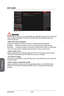 Page 90
Chapter 3
3-26BIOS Setup3-27BIOS Setup
3-26BIOS Setup3-27BIOS Setup

M-FLASH
 Important
M-Flash funcion allows you to update BIOS from USB flash disk (FAT32/ NTFS format only), or allows the system to boot from the BIOS file inside USB flash disk (FAT/ FAT32 format only). 
BIOS Boot Function [Disabled]
Enables or disables the system to boot form USB flash disk with BIOS file.
[Enabled] Enables the system to boot from the BIOS within USB flash disk.
[Disabled]  Enables the system to boot from the BIOS...