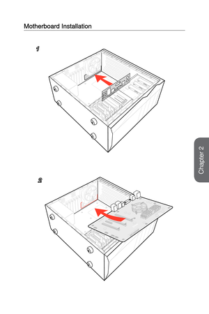 Page 48Motherboard Installation
1
2
Chapter 2   