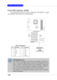 Page 382-20
 MS-6712 ATX Mainboard
Front USB Connector: JUSB1
The mainboard provides one USB 2.0 pinheader. The JUSB1 is compli-
ant with Intel® I/O Connectivity Design Guide.
Pin Description Pin Description
1 VCC 2 VCC
3 USB0- 4 USB1-
5 USB0+ 6 USB1+
7 GND 8 GND
9 Key 10 USBOC
JUSB1  Pin Definition
MSI Reminds You...
The USB 2.0 technology is downward compatible with USB 1.1
spec.  To use the USB 2.0 ports, you have to install the USB 2.0
driver, which is supplied by Microsoft for Windows
® 2000 and
XP.  If...