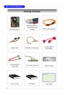 Page 141-6
MS-7125 ATX Mainboard
Packing Contents
Power Cable
SATA Cable (Optional)
User’s GuideTest Report
D-Bracket 2 (Optional) MSI motherboardMSI Driver/Utility CD
 SATA RAID Driver
DisketteRound Cable of
IDE Devices
Back IO Shield
Quick Guide 1394 Cable (Optional)
Round Cable of
Floppy Disk 