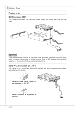 Page 30
2-14
Hardware Setup▍MS-7522
Hardware Setup▍MS-7522

connectorS
IDE Connector: IDE1
Ths  connector  supports  IDE  hard  dsk  drves,  optcal  dsk  drves  and  other  IDE  de-
vces.      
CD-ROMMSIKdkl kdkfk kkfdkklddfkkksd dfddfasdka df - d dfddaddfdfdddddfadfadkjasjdkdfdfasdddffasdfdddddddfdasfdasasdfasdasdasdddddddfasasdfsdffsdfadfffasdfffdf
Floppy DMSIFloppy DMSIKdkl kdkfk kkfdkklddfkkksd dfddfasdka df - d...