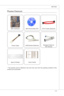 Page 15
Gettng Started▍MS-7522

1-5
Gettng Started▍MS-7522

MSI manboardMSI Drver/Utlty DVD
SATA Cable (Optonal)
Power CableUSB Bracket (Optonal)Standard Cable for  
IDE Devces
Back IO Sheld User’s Gude
packing checkLiSt
*  The  pctures  are  for  reference  only  and  may  vary  from  the  packng  contents  of  the product you purchased. 