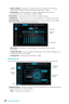 Page 8080Software Description
 
ƒ  Smart  Loudness  - maintains a constant volume for all elements of the audio 
experience to making them all sound softer, balanced or louder.
 
ƒ Voice Clarity - boosts the speech in movies, video games and incoming 
communication from +0 through +12 dB (0 to 100%).
 
y Reset Button - restores the current profile to its default values. 
 
y On/Off Button - allows you to turn on and off all Nahimic 2 ’s effects in one click.
 
y EQ Profile Page - by clicking the arrow...