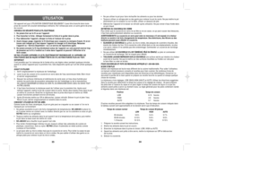 Page 1323

prise de courant CA (courant domestique ordinaire). Ne lutilisez pas avec un autre genre de prise
de courant.
CONSEILS DE SƒCURITƒ POUR LE FIL ƒLECTRIQUE
1. Ne jamais tirer sur le fil ou sur lÕappareil 
2. Pour brancher la fiche : Attraper fermement la fiche et la guider dans la prise.
3. Pour dŽbrancher lÕappareil, attraper la fiche et lÕenlever de la prise.
4. Avant chaque usage, inspecter le fil Žlectrique pour coupures ou marques dÕusure. Si on en 
trouve cela indique quÕil faut rŽparer...