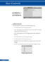 Page 5144
SCREENIMAGESETTINGSOPTIONSGENERAL3D SETTINGS
ASPECT RATIOOVERSCANV KEYSTONE
AUTO
COMPUTERSELECTEXITMOVEMOVE
 ASPECT RATIO
Use this function to choose your desired aspect ratio.
  4:3: This format is for 4×3 input sources.
  16:9: This format is for 16×9 input sources, like HDTV and DVD 
enhanced for Wide screen TV. 
  16:10: This format is for 16×10 input sources, like widescreen 
laptops.
  15:9: This format is for 15×9 input sources.
  5:4: This format is for 5×4 input sources.
  NATIVE: This...