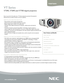 Page 1
www.necdisplay.com
Portable Projectors
VT Series  
VT595, VT695 and VT700 digital projectors 
Easy to use and at the right price, VT Series projectors provide all the\
 essential  
features that you need to connect with your audience.
ESSENTIAL FEATURES FOR EASE OF USE
° Plug and Play intuitive setup and operation
° Quick startup lets you begin presenting in seconds
° Bright images easily viewed in any application
° Versatile, color-coded connections to computer, video sources and exter\
nal...