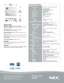 Page 20.55” DLP by Texas Instruments with BrilliantColor
NP110: SVGA 800 x 600NP215: XGA 1024 x 768NP110/NP215: UXGA 1600 x 1200    NP110: 2200 normalNP215: 2500 normalNP110/NP215: 2000:1180W AC3500 hours normal / 5000 hours eco33 to 300 in. / 838 to 7620mm1.95 to 2.153.9 to 39.4 ft. / 1.2 to 12m14° wide / 12.7° tele
1 - 1.1ManualF=2.41 to 2.55, f=21.83 to 24mm+/- 40 degrees
NP110/NP215: Horizontal 15 - 100 kHz /  Vertical 50 - 120 HzNTSC, NTSC4.43, PAL-M, N, B, D, G H, I, SECAM480i, 576i, 480p, 576p, 720p,...