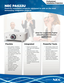 Page 1Professional 
Installation Projectors
Ideal for corporate, higher education and museum  applications
Flexible
 
• Enjoy greater installation 
flexibility with a complete 
line of optional bayonet 
style lenses (6) for quick 
and easy exchange.  Lens 
throw distances range from 
2.5 to 68.5 ft
 
• Tilt-free installation 
capabilities make these 
projector ideal for almost 
any install environment, 
including portrait 
orientation
 
• Up to 60% vertical 
lens shift and +/- 30% 
horizontal lens shift...