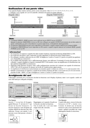 Page 200It-6
VIDEO(IN/OUT)
(IN/OUT)AUDIO 1DVD1 / HD1R
1
3 2
(MONO)LY Cb / Pb Cr / Pr
RGB2 / DVD2 / HD2RGB 1VD HD
DV I  (
Digital  RGB)R
LAUDIO 2
(MONO)
R
LAUDIO 3
(MONO)R/Cr/Pr G/Y B/Cb/PbRGB 3I N OUTREMOTEEXTERNAL CONTROL
IN
OUTIN
OUT
Segnale RGB/
DVD/HDTelecomando Segnale RGB/
DVD/HD
Connettore BNCTelecomando
VIDEO(IN/OUT)
(IN/OUT)AUDIO 1DVD1 / HD1R
1
3 2
(MONO)LY Cb/Pb Cr/Pr
RGB2 / DVD2 / HD2RGB 1VD HD
DV I  (
Digital  RGB)R
LAUDIO 2
(MONO)
R
LAUDIO 3
(MONO)R/Cr/Pr G /Y B/C b /P bRGB 3IN OUTREMOTEEXTERNAL...