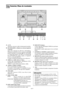 Page 155Sp-10
AAC IN
Aquí debe conectar el cable de alimentación incluido.
BEXT SPEAKER L y R(altavoces externos izquierdo
y derecho)
Aquí debe conectar los altavoces (opcionales).
Mantenga la polaridad correcta. Conecte el cable 
(positivo) del altavoz al terminal  EXT SPEAKER
y el cable 
 (negativo) del altavoz al terminal 
EXT SPEAKER para ambos canales, el izquierdo
(LEFT) y el derecho (RIGHT).
Consulte el manual del propietario de sus altavoces.
CVIDEO1, 2, 3 (BNC, RCA, S-Video)
Conecte aquí...