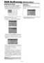 Page 66Ge-18
Bedienung der Menüs
Das OSM-Fenster wird hinsichtlich des Bildschirms
angezeigt, wie auf dem Diagramm abgebildet.
* Die Bildschirm-Menüanzeigen (OSM) sind abhängig vom
aktuellen Bildschirmmodus unterschiedlich. In der
Erläuterung wird der OSM-Bereich genau angezeigt.
SEL.
HAUPT MENUE1 / 2BILD
AUDIO
BILDEINSTELLUNG
OPTION1
ERWEIT. OSM
      NÄCHSTE
:   AUSEXITMENU/ENTEROKEXIT
Nachfolgend wird beschrieben, wie die Menüs und die
selektiertenb Funktionen bedient werden.
1. Drücken Sie die...