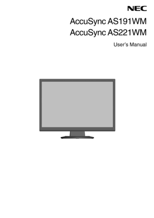 Page 1AccuSync AS191WM
AccuSync AS221WM
User’s Manual
 