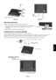 Page 6Italiano
Italiano-5
Rimozione della base
NOTA:Rimuovere sempre la base quando si sposta l’LCD.
1. Sistemare il monitor verso il basso su una superficie non abrasiva (Figura R.1).
2. Utilizzando entrambi i pollici, premere le linguette in basso verso l’alto
per sbloccare.
3. Tirare la base non bloccata ed estrarla dal supporto.
Collegamento di un braccio flessibile
Il monitor LCD è progettato per essere utilizzato con il braccio flessibile.
Durante l’installazione utilizzare le viti (4 pezzi) come...