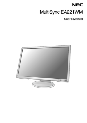 Page 1MultiSync EA221WM
User’s Manual
 