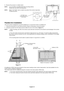 Page 12English-10
8. Reverse this process to re-attach stand.
NOTE:Use only VESA-compatible alternative mounting method.
Handle with care when removing stand.
NOTE:Match “TOP SIDE” mark on stand to top side of the monitor head when
re-attaching stand.
Flexible Arm Installation
This LCD monitor is designed for use with a flexible arm. To mount the monitor to a flexible arm:
1. Follow the instructions on how Remove Monitor Stand for Mounting to remove the stand.
2. Using the 4 screws from the stand removal,...