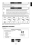 Page 3English
English-1
WARNING
CAUTION
CAUTION: TO REDUCE THE RISK OF ELECTRIC SHOCK, MAKE SURE POWER CORD IS UNPLUGGED FROMWALL SOCKET. TO FULLY DISENGAGE THE POWER TO THE UNIT, PLEASE DISCONNECT THE
POWER CORD FROM THE AC OUTLET. DO NOT REMOVE COVER (OR BACK). NO USER
SERVICEABLE PARTS INSIDE. REFER SERVICING TO QUALIFIED SERVICE PERSONNEL.
This symbol warns user that uninsulated voltage within the unit may have\
 sufficient magnitude to cause
electric shock. Therefore, it is dangerous to make any kind of...