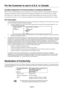 Page 3English-2
For the Customer to use in U.S.A. or Canada
Canadian Department of Communications Compliance Statement
DOC: This Class B digital apparatus meets all requirements of the Canadian Interference-Causing Equipment Regulations.
Cet appareil numérique de la classe B respecte toutes les exigences du Règlement sur le matériel brouiller du Canada.
C-UL: Bears the C-UL Mark and is in compliance with Canadian Safety Regulations according to CSA C22.2 No. 60950-1.
Ce produit porte la marque ‘C-UL’ et se...