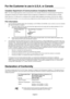 Page 3English-2
For the Customer to use in U.S.A. or Canada
Canadian Department of Communications Compliance Statement
DOC: This Class B digital apparatus meets all requirements of the Canadian Interference-Causing Equipment Regulations.
Cet appareil numérique de la classe B respecte toutes les exigences du Règlement sur le matériel brouiller du Canada.
C-UL: Bears the C-UL Mark and is in compliance with Canadian Safety Regulations according to CSA C22.2 No. 60950-1.
Ce produit porte la marque ‘C-UL’ et se...