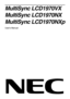 Page 1MultiSync LCD1970VX
MultiSync LCD1970NX
MultiSync LCD1970NXp
User’s Manual
 