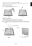 Page 9English
English-7
Figure S.3
Figure S.4
5. Lift up the stand to unlatch the upper hooks and remove the stand (Figure S.3).
6. Remove the 2 screws on the top of the monitor (Figure S.4). The monitor is now ready for mounting in an alternate
manner.
7. Connect the cables to the back of the monitor.
8. Reverse this process to re-attach stand.
NOTE:Use only VESA-compatible alternative mounting method.
Handle with care when removing stand.
Flexible Arm Installation
This LCD monitor is designed for use with a...