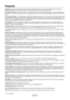 Page 30
English-28
Features
DisplayPort: DisplayPort is designed to be the future-ready, scalable solution for hi\
gh performance digital display connectivity. It 
enables the highest resolutions, the fastest refresh rates and deepest c\
olor depths over standard cables.
DFP (Digital Flat Panel):  An all-digital interface for  at panel monitors which is signal compatible with DVI. As a DVI-based di\
gital only 
connection, only a simple adapter is necessary for compatibility between\
 DFP and other DVI-based...