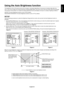 Page 35
English-33
English
Using the Auto Brightness function
The brightness of the LCD screen can be set to increase or decrease depe\
nding on the amount of ambient light within the 
room. If the room is bright, the monitor becomes correspondingly bright.\
 If the room is dim, then the monitor will dim accordingly. 
The purpose of this function is to make the viewing experience more comf\
ortable to the eye in a variety of lighting conditions.
PA231W: The Auto Brightness function is set to ON by default....