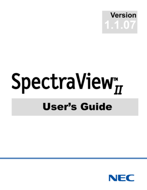 Page 1Version
1.1.07
User’s Guide
   