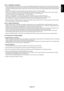 Page 27English-25
English
NOTE 1: CREATING A SCHEDULE
Using the “SCHEDULE” function allows you to set up to seven different scheduled time intervals when the LCD Monitor will be activated.
You can select the time the monitor turns on and turns off, the day of week the monitor is activated, and which input source the monitor will
use for each scheduled activation period. A check mark in the box next to the number of the schedule indicates that the selected schedule
is in effect.
To select which schedule to set,...