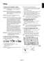 Page 15
English-13
English1. Determine the installation location
CAUTION:Installing your LCD monitor must be done by a
qualified technician. Contact your dealer for
more information.
CAUTION:
MOVING OR INSTALLING THE LCD MONITOR
MUST BE DONE BY FOUR OR MORE PEOPLE.
Failure to follow this caution may result in injury if
the LCD monitor falls.
CAUTION: Do not mount or operate the display upside
down, face up, or face down.
CAUTION: This LCD has a temperature sensor and cooling
fan. If the LCD becomes too hot, the...